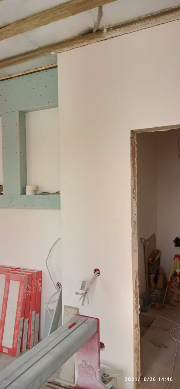 Ход стройки. Усадьба Шарапово. Дом.