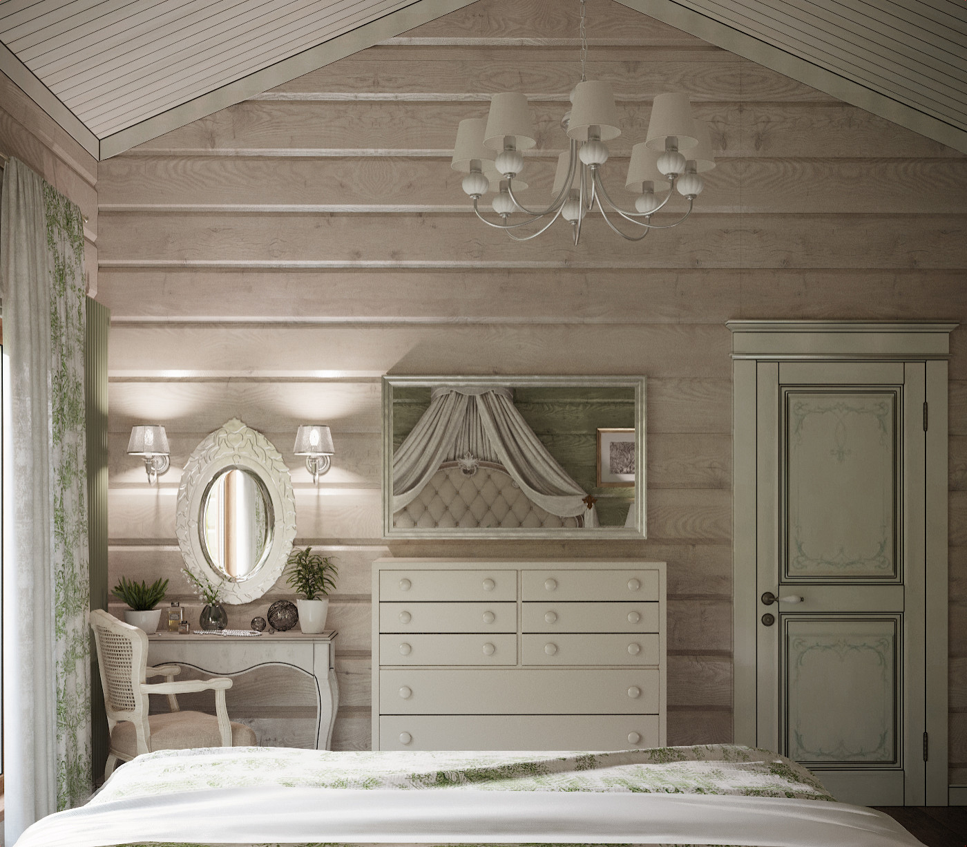 Интерьер в стиле Прованс в пос. Медное Озеро