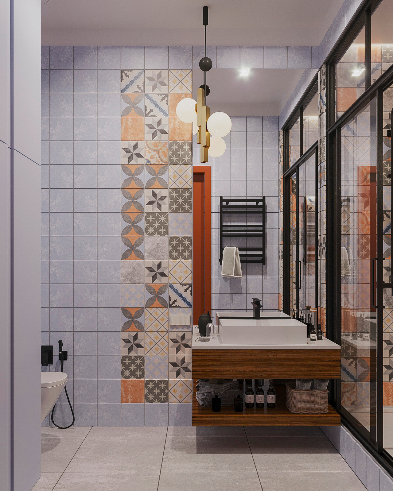 Оранжевое настроение. Квартира с панорамным видом 70 кв.м. в ЖК Дыхание