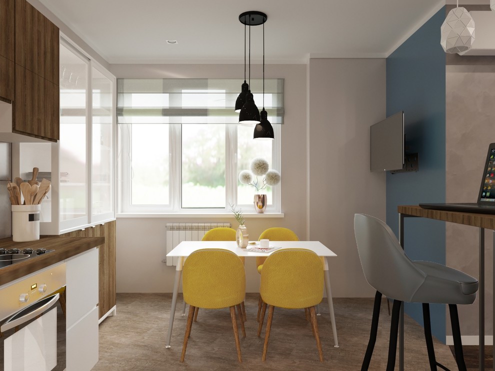 Дизайн - проект 2к. кв 74 м2 в ЖК "Парус" для молодой девушки