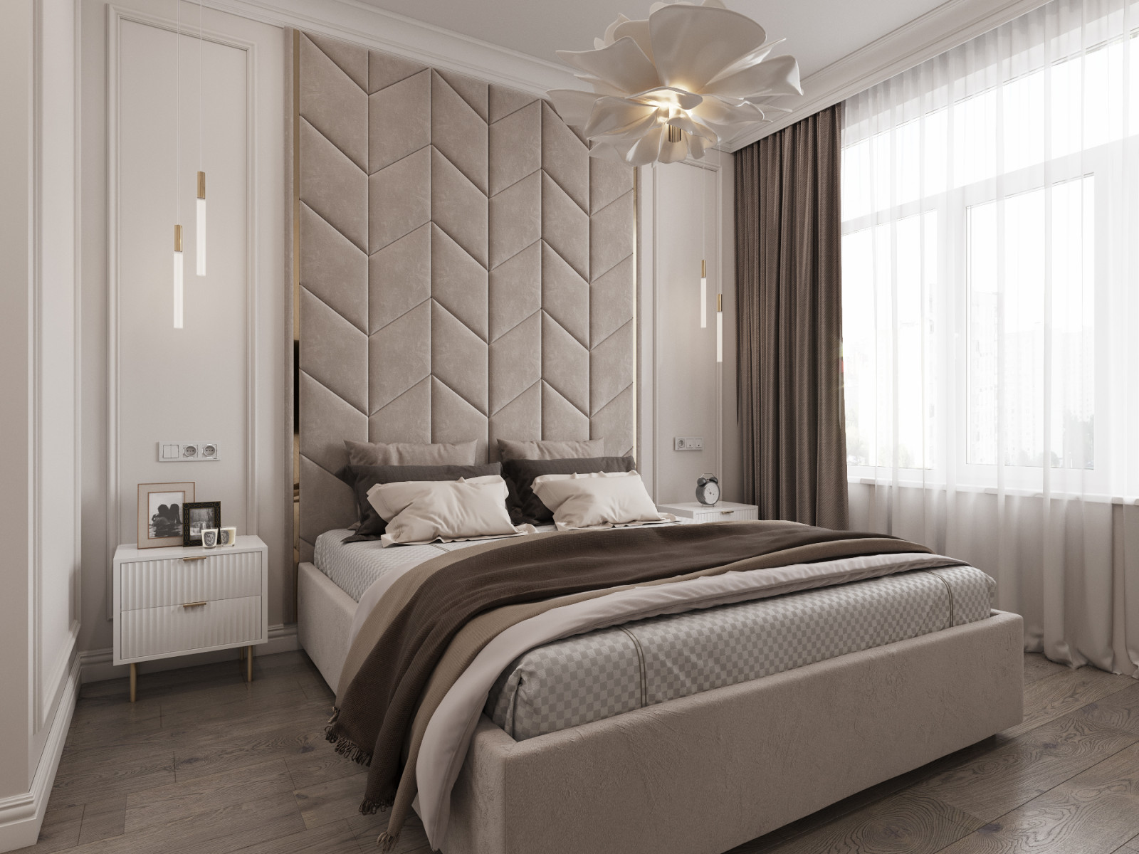 Обложка проекта: Проект спальни для семьи из Москвы