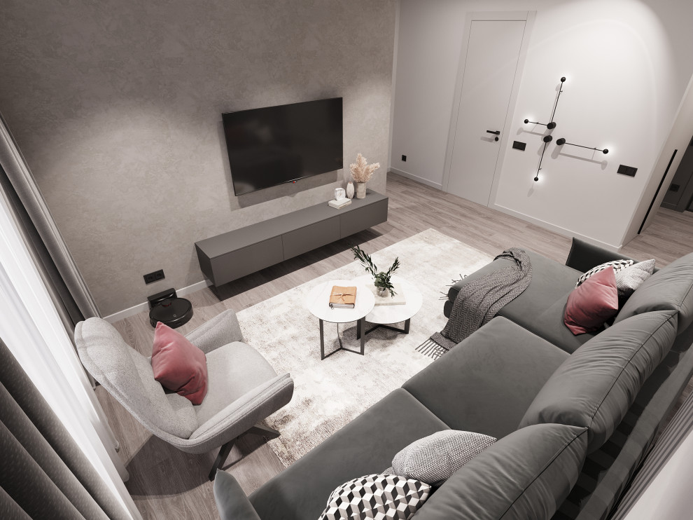 Дизайн-проект 2-х комнатной квартиры в сдержанном стиле