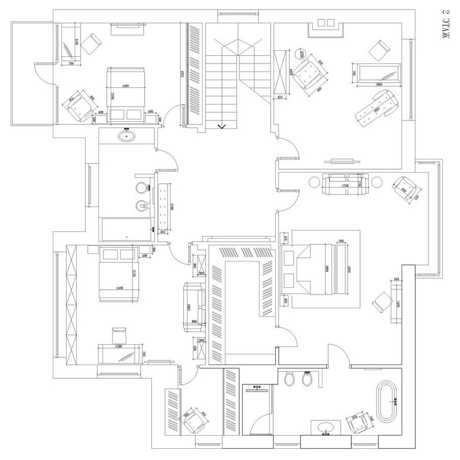 План 2 этажа