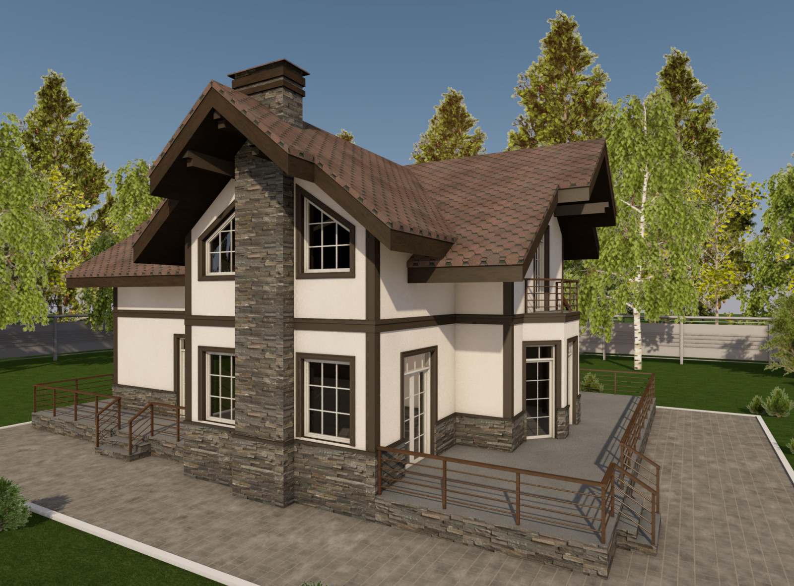 Дизайн фасадов загородных домов