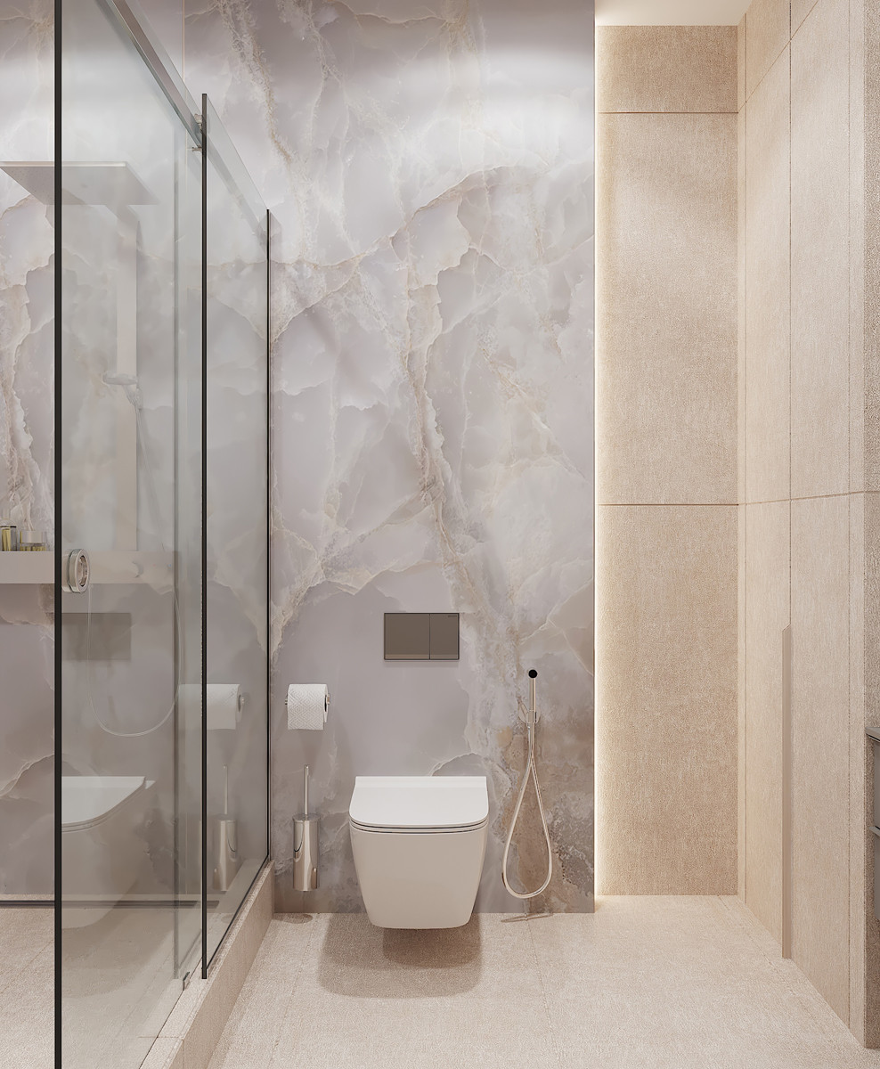 Современный дзен. ЖК Переулок Бульварный. Визуализация.