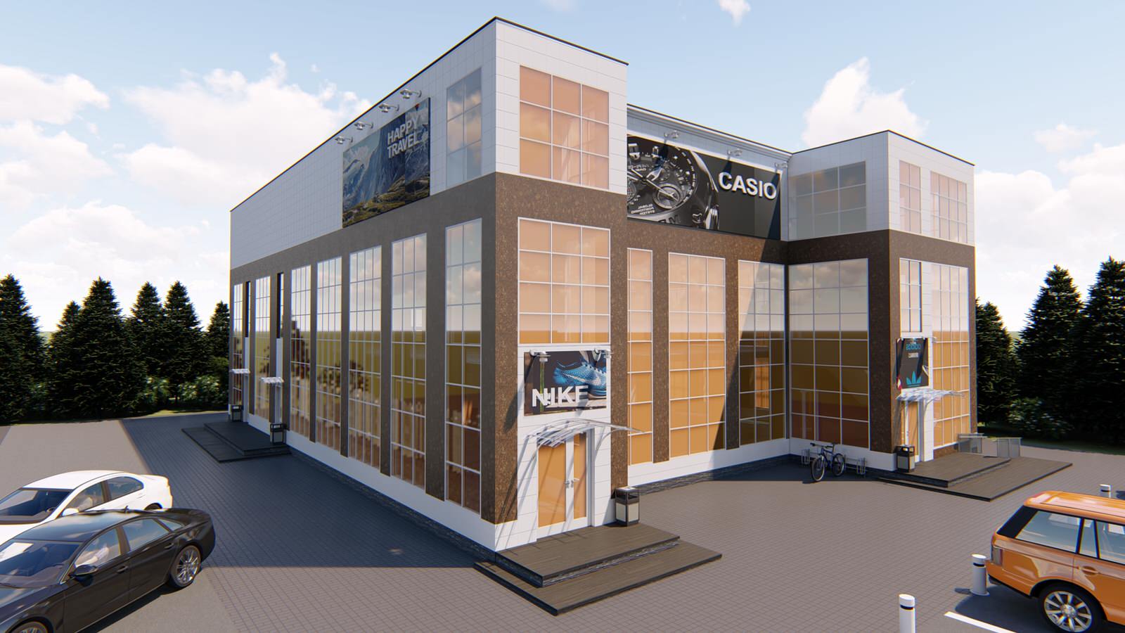 Обложка проекта: Эскизный проект ТЦ