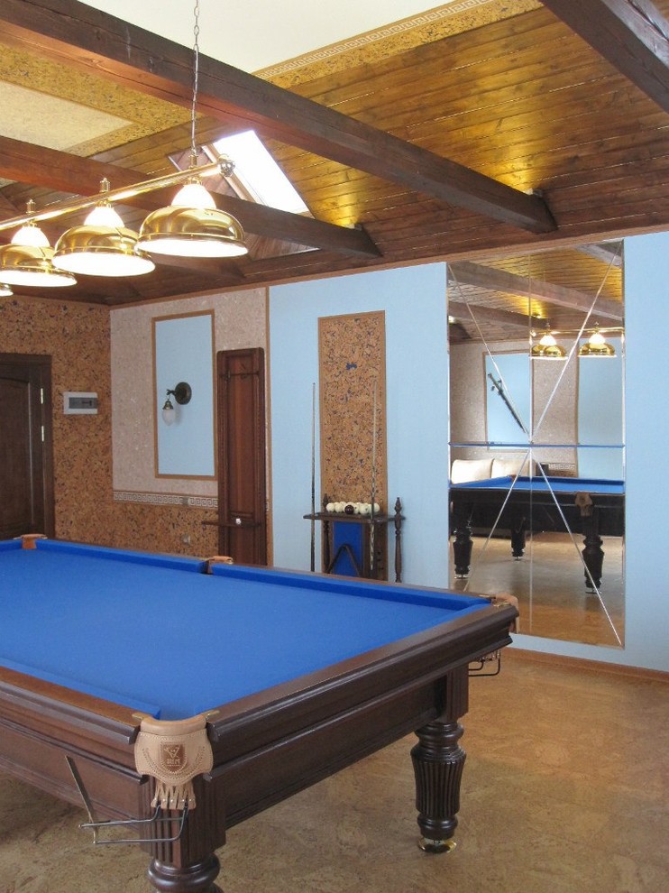 Обложка проекта: Дизайн бильярдной комнаты.