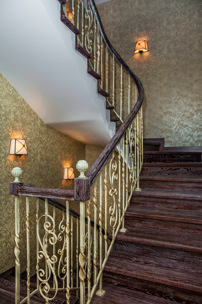 Лестница, кованое ограждение, фабрика Grande forge (Франция), коллекция Традиция