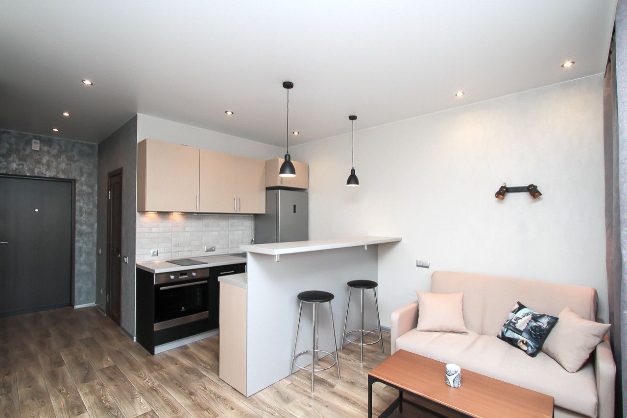 Квартира для студента с элементами лофта 26,5 кв.м.