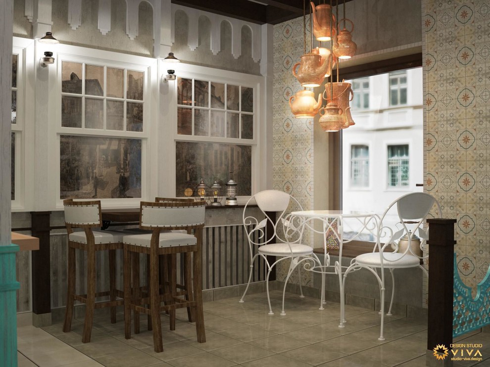 Дизайн-проект интерьера грузинской булочной "Пурмарили" в Санкт-Петербурге