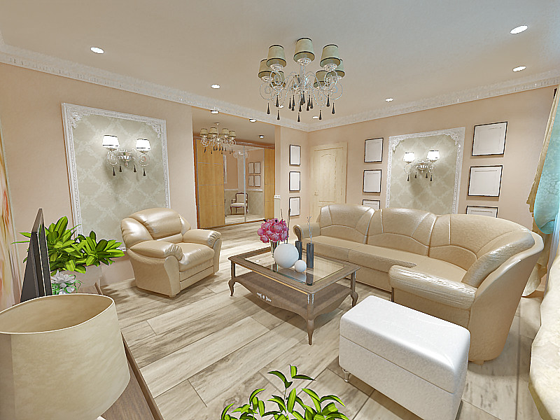 Дизайн-проект квартиры в легкой классике