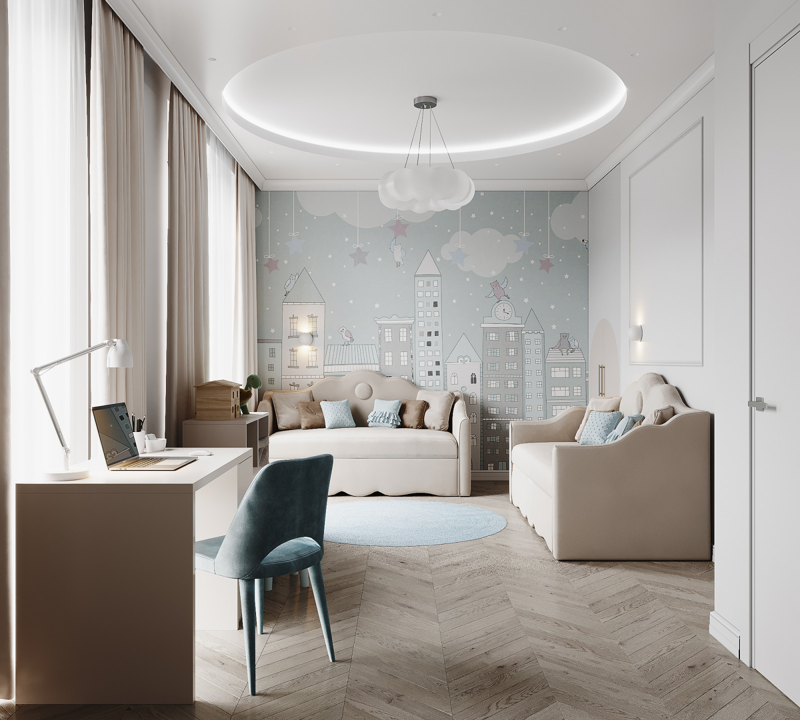 Обложка проекта: Детская для двух мальчиков