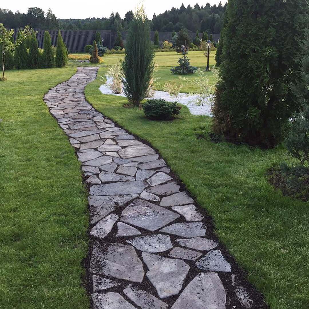 Ландшафтный дизайн сада в поселке "Олимп"