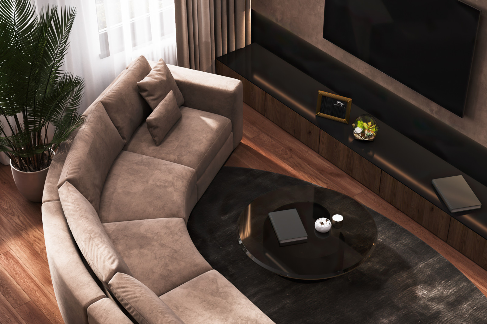 Шоколадно-кофейная квартира для семьи с ребенком в ЖК 1147