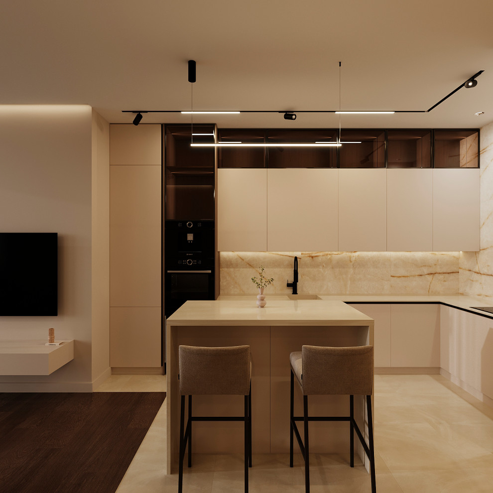 Обложка проекта: Кухня гостинная