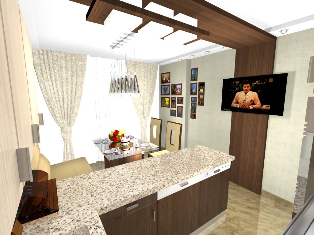 Частный интерьер маленькой квартиры в новостройке Самары.