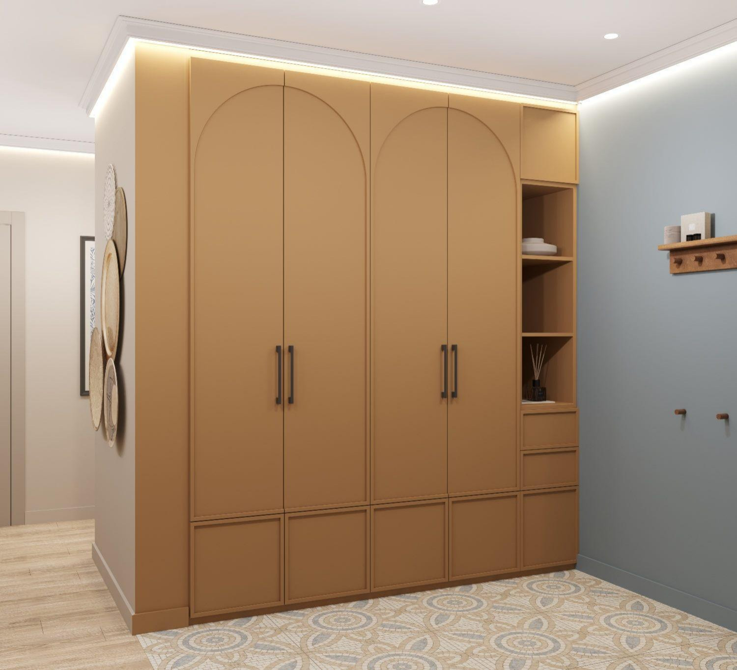 Яркая эклектичная квартира 85м2 в Новороссийске