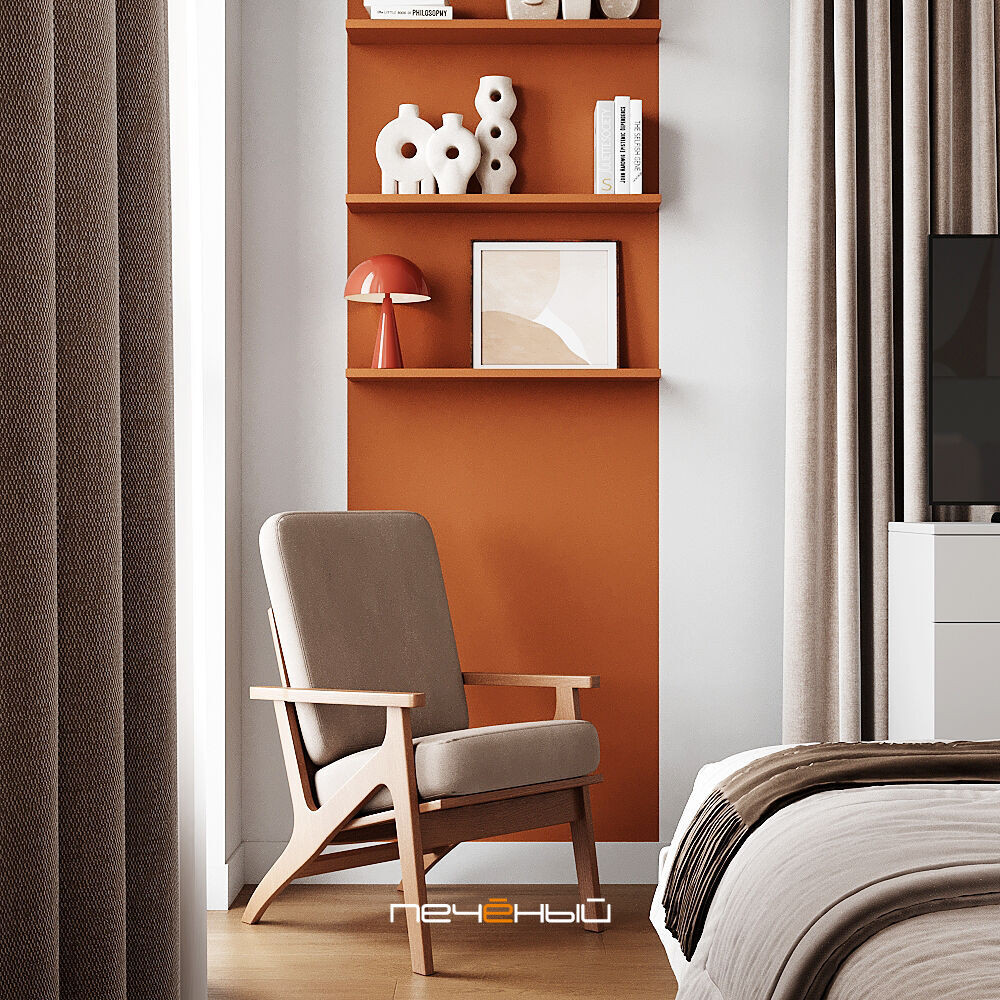 2025 Дизайн 2-комн. квартиры 76 м² в современном стиле, Москва, Green Park