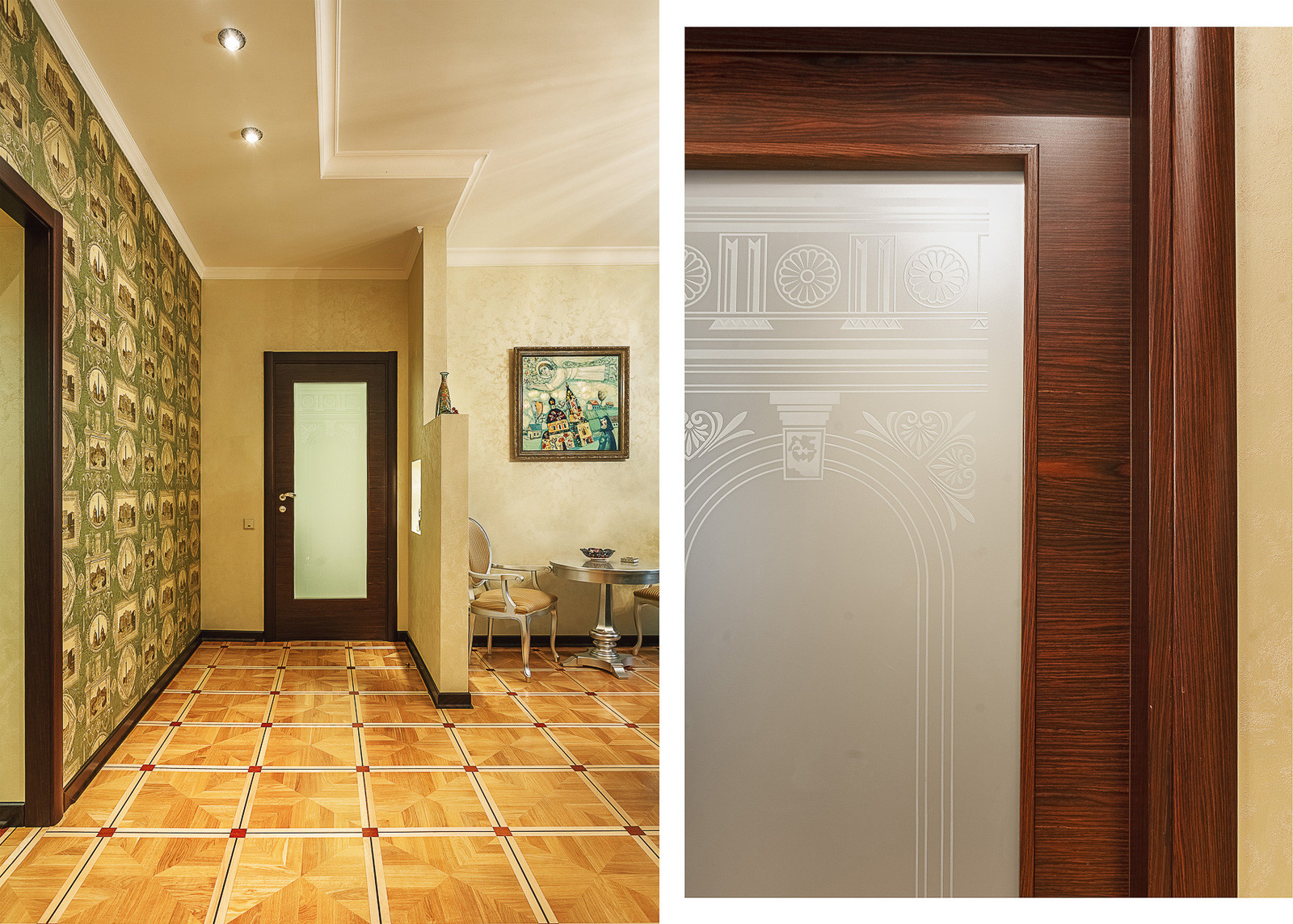 Квартира с архитектурной темой в интерьере