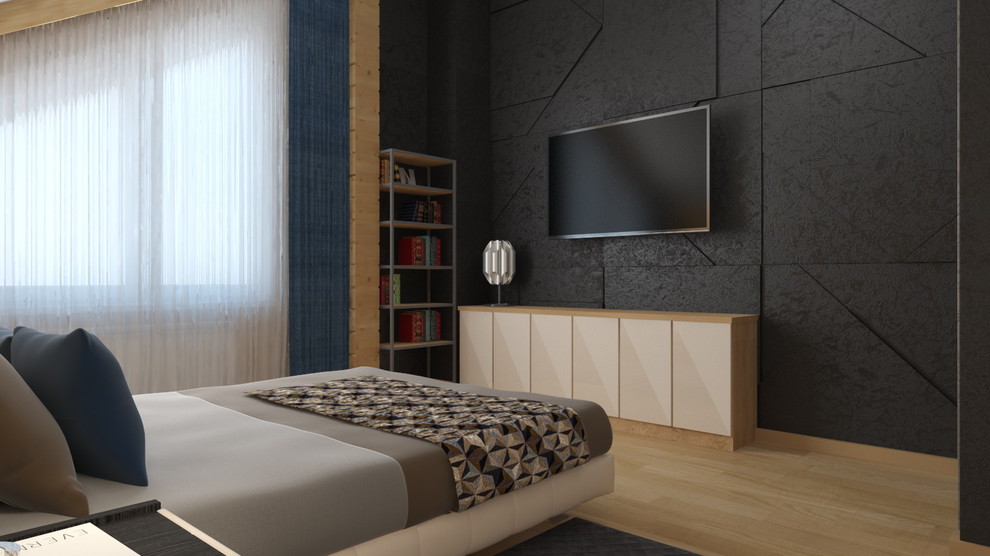 Проект интерьера деревянного дома в Новосибирске