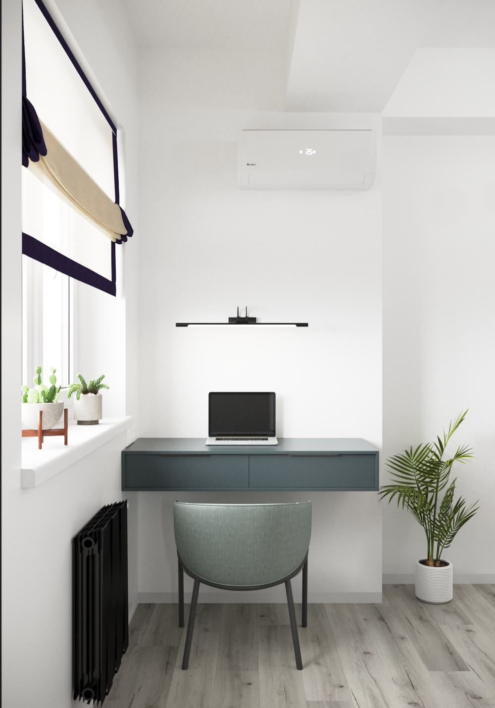 Двухкомнатная квартира общей 69 м2 в ЖК "Гагаринские высотки"