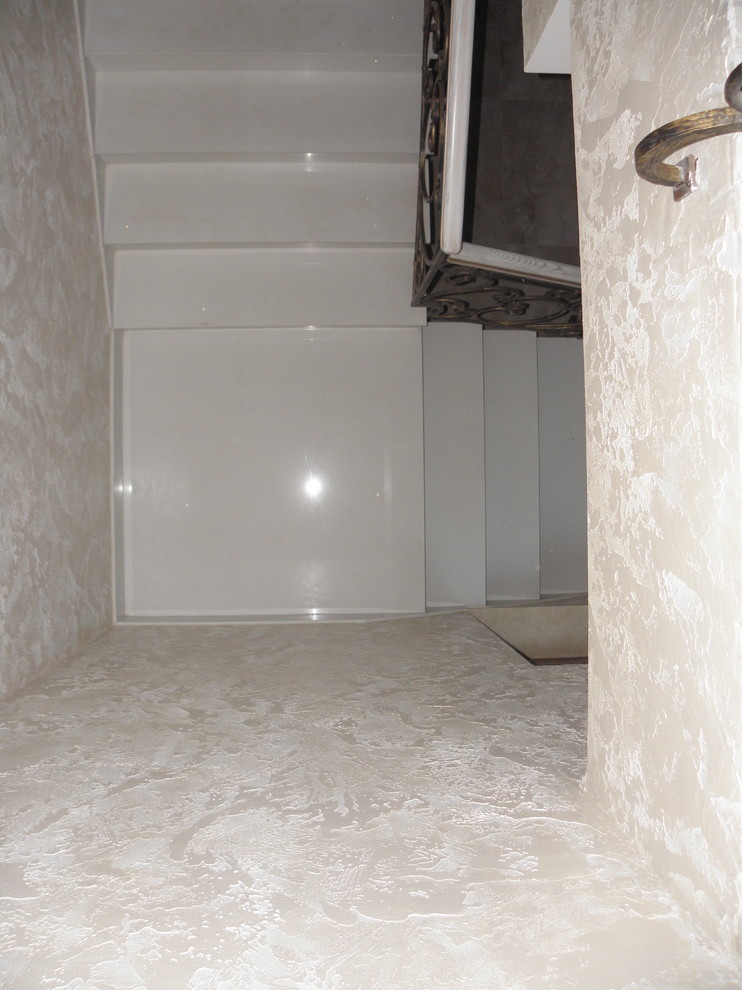Лестница из композита кварца Tecnistone Brilliant White