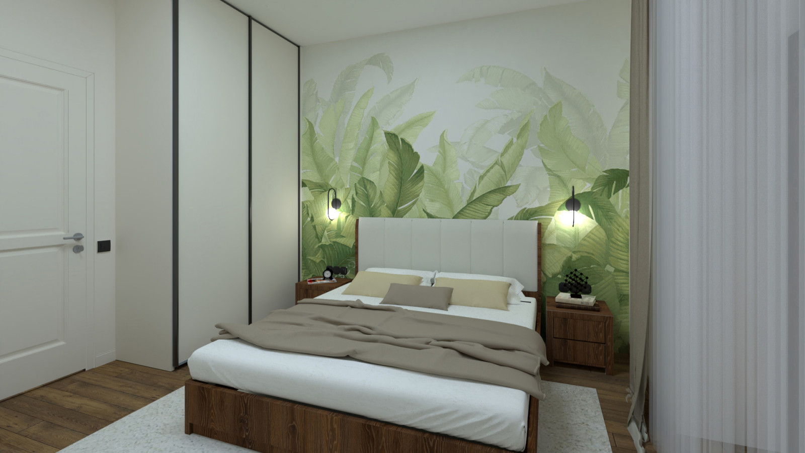 Квартира 54 м.кв. с элементами urban jungle