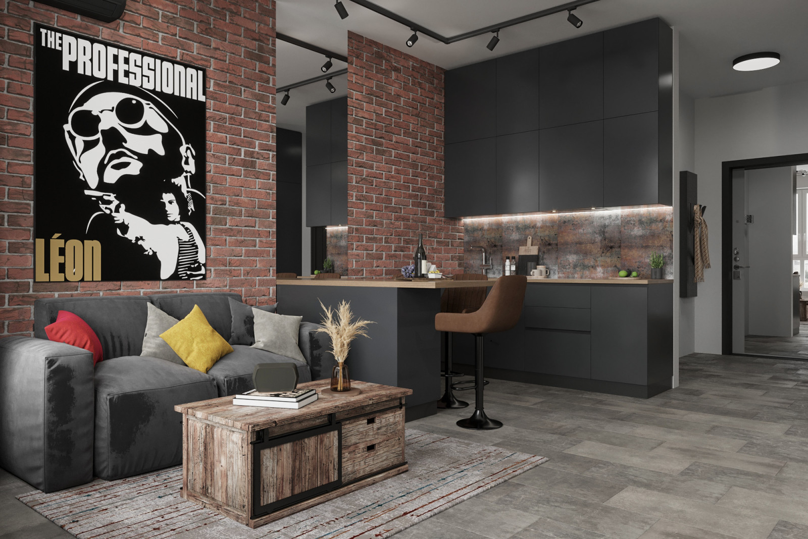 Однушка лофт в ЖК Сити Парк