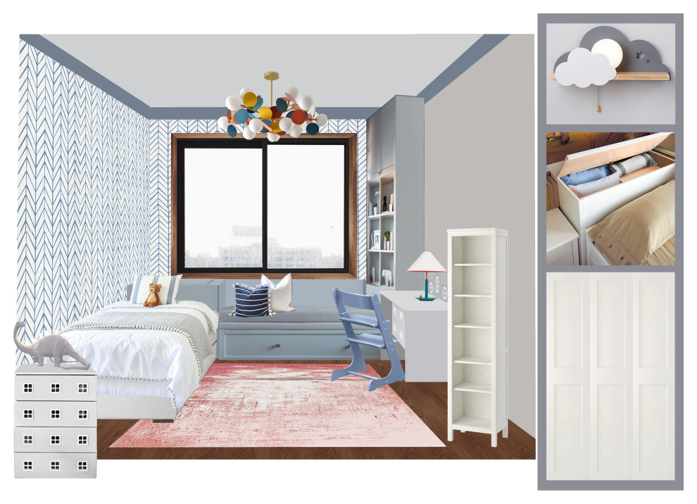 Коллажи для проекта "Вкус Инжира", квартира 144 м2