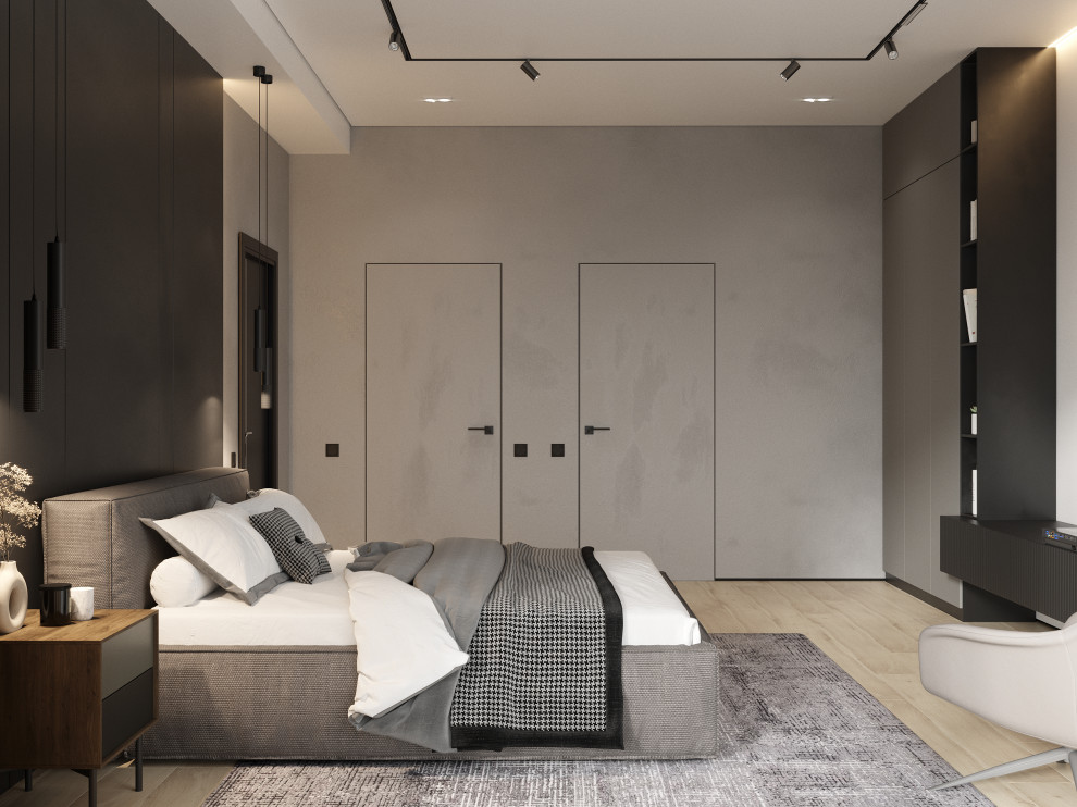 Проект спальни в загородном доме.