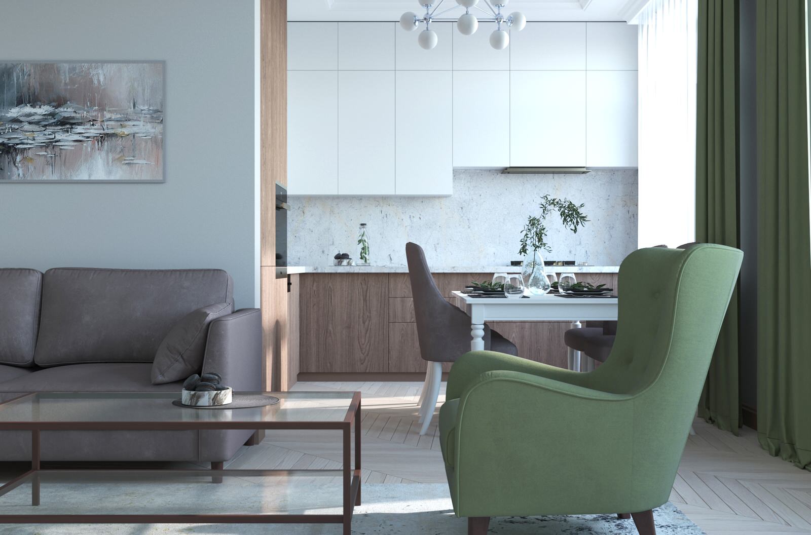 Обложка проекта: Дизайн-проект 3-х комнатной квартиры