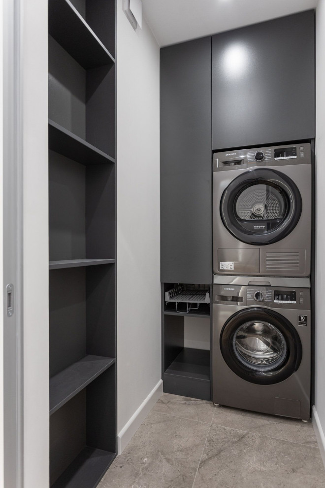 Прачечная в темных тонах