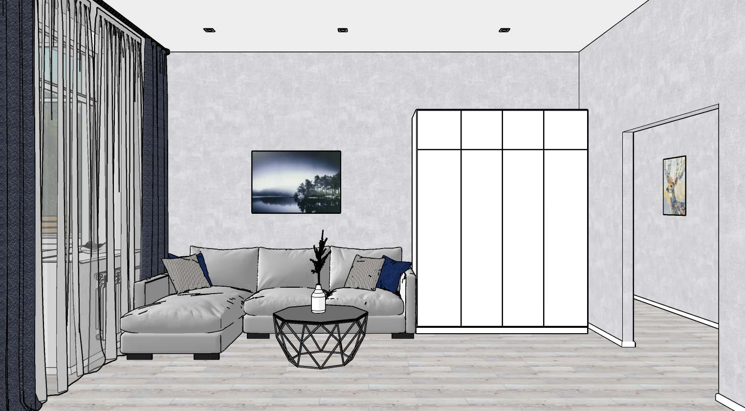 Гостиная вид А