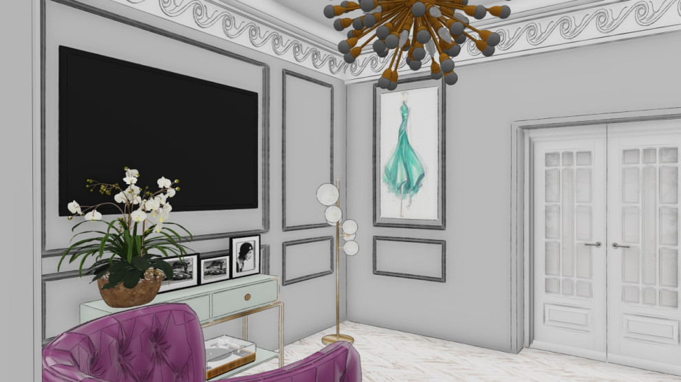 Обложка проекта: Гостиная скетчи