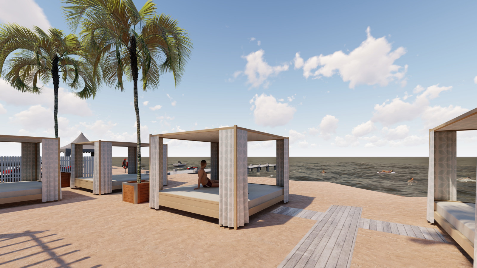 Благоустройство пляжа в Крыму