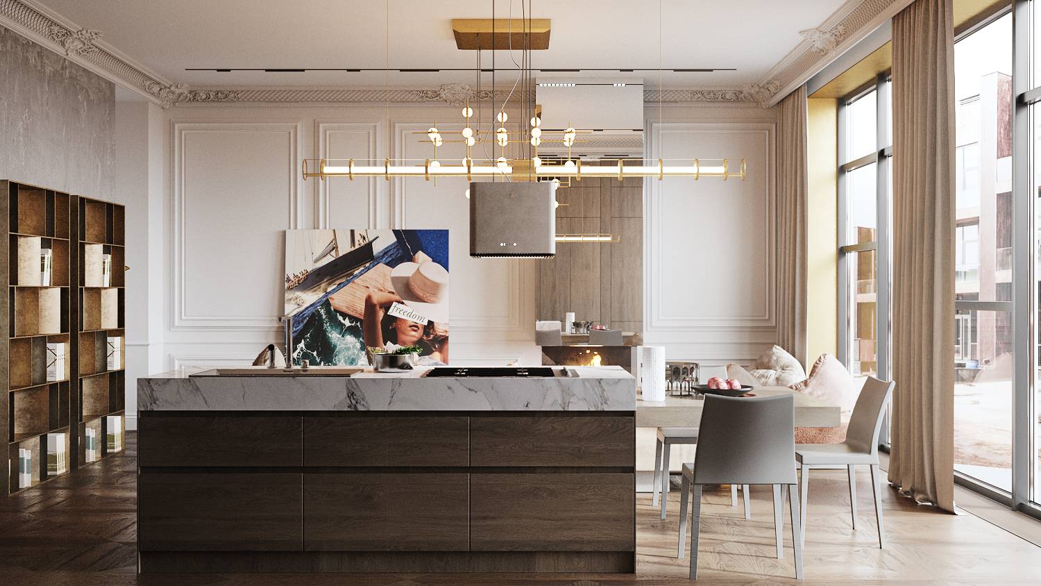 Таунхаус в Подмосковье. Стильная эклектика