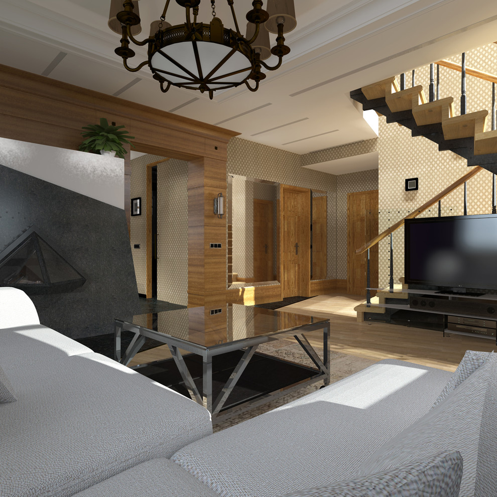 Мягкий "steam-punk" в небольшом загородном доме Подмосковья.