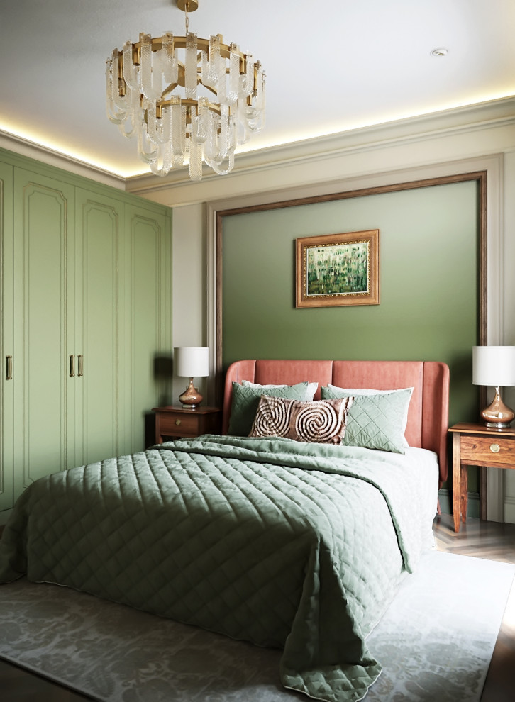 Кораллово-оливковый микс