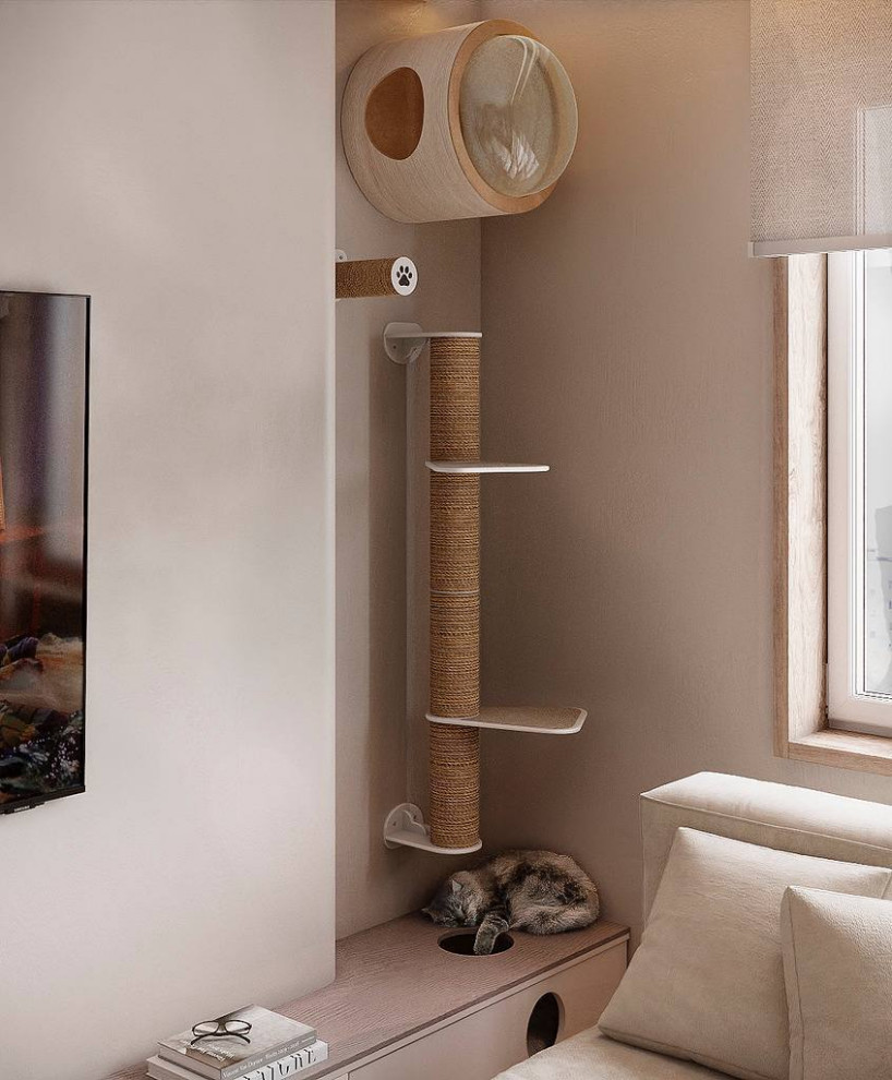 Минималистичная квартира в стиле джапанди, 100 м2