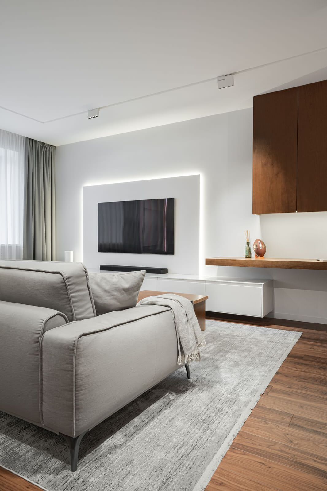 Гостиная с рабочей зоной