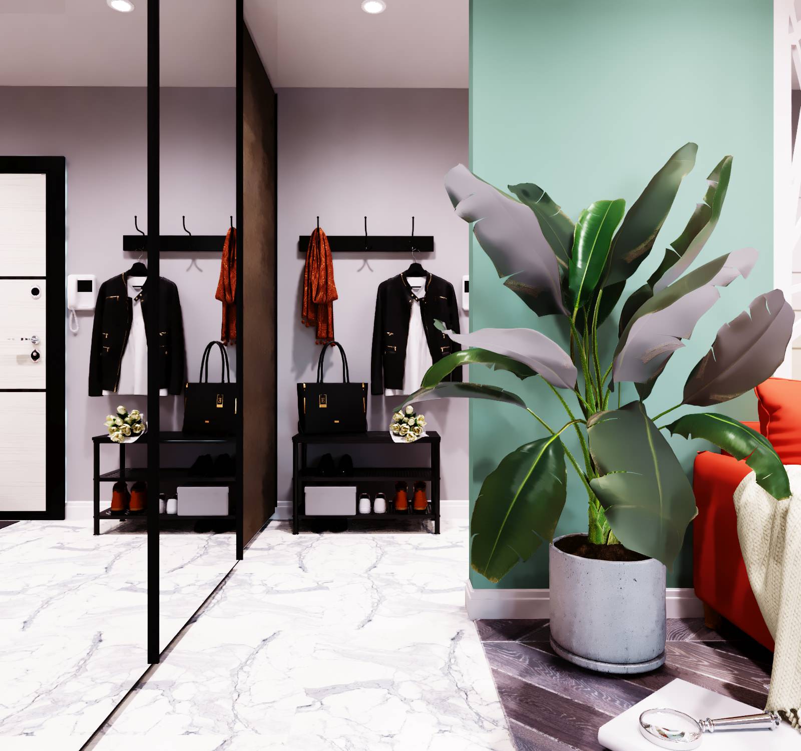 Гостиная в ЖК "Вертикаль", г. Тула