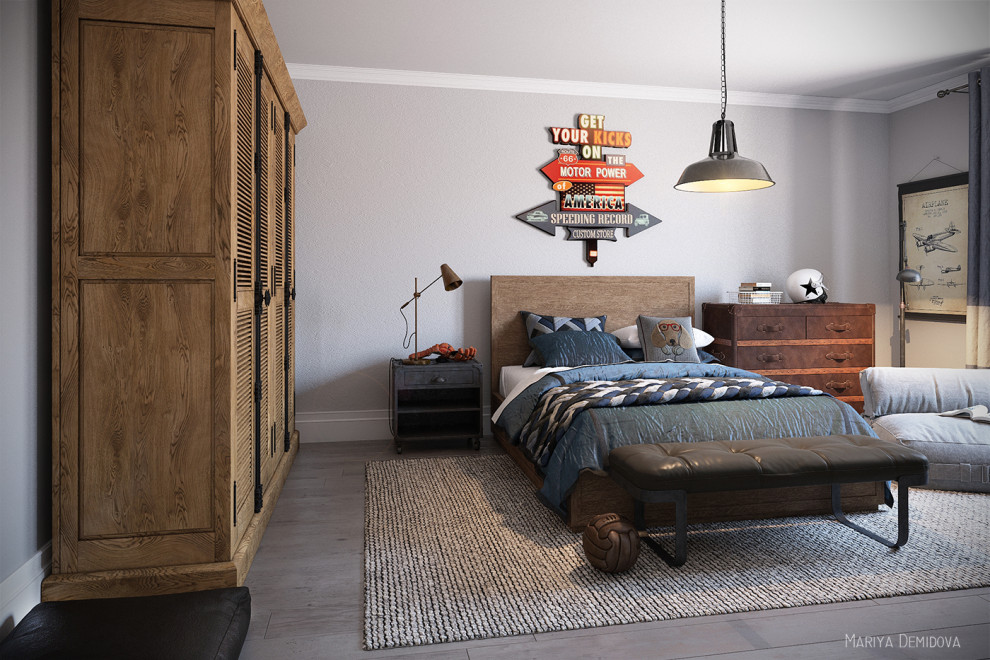 Спальня ребенка в стиле RH
