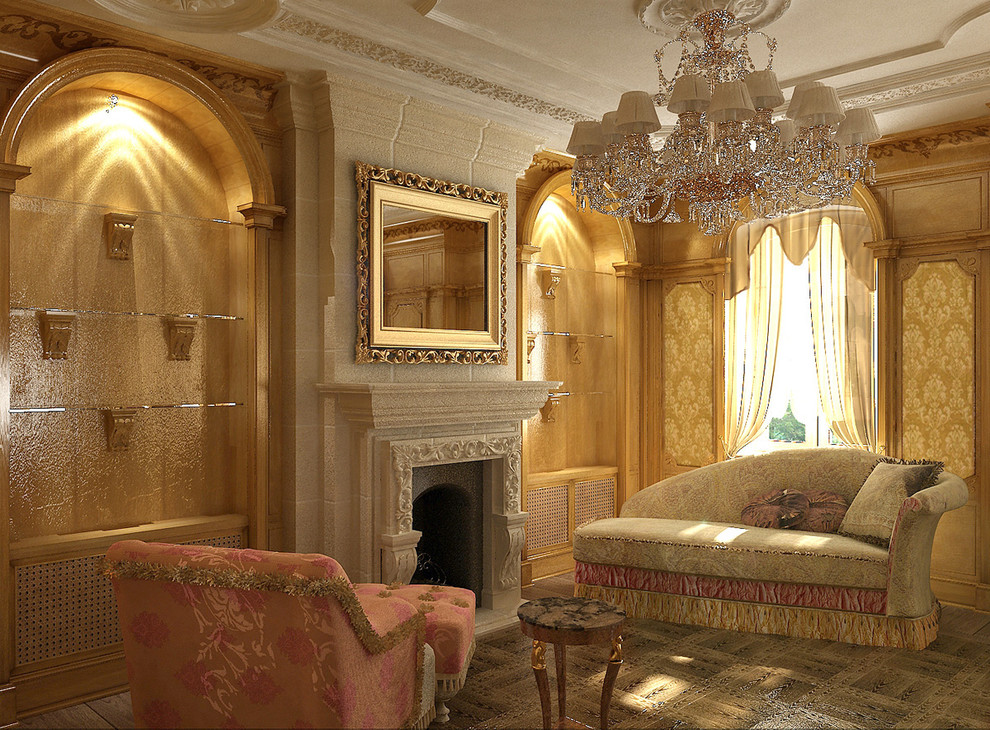 Гостиная. Вид на камин