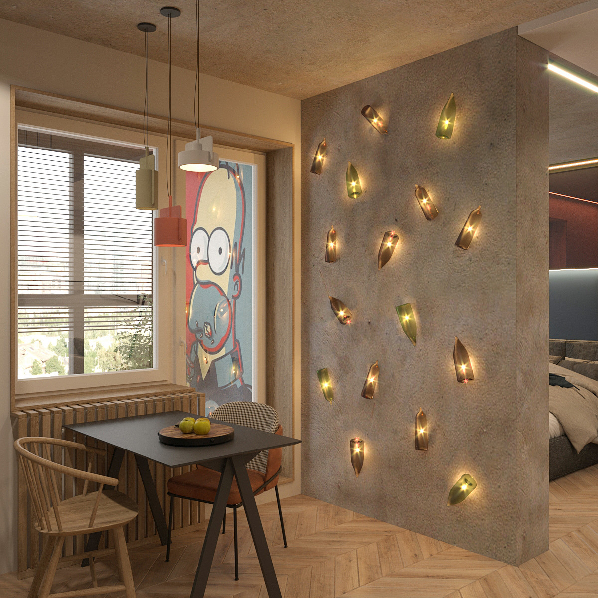 Современная квартира холостяка