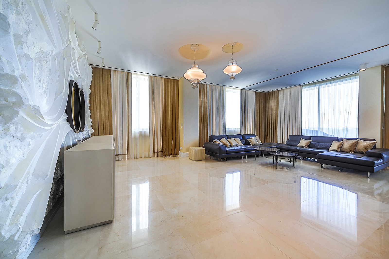 The interior of the Olympic Plaza. Cyprus.Limassol.