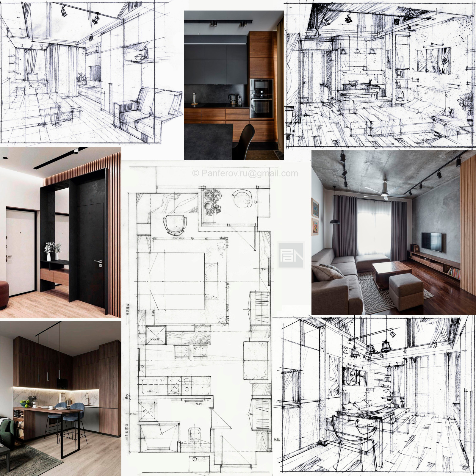 Обложка проекта: Дизайн-проект квартиры-студии в ЖК Лайнер