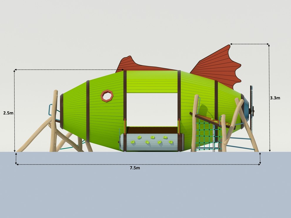 Детская игровая площадка «Рыбка Фредди»