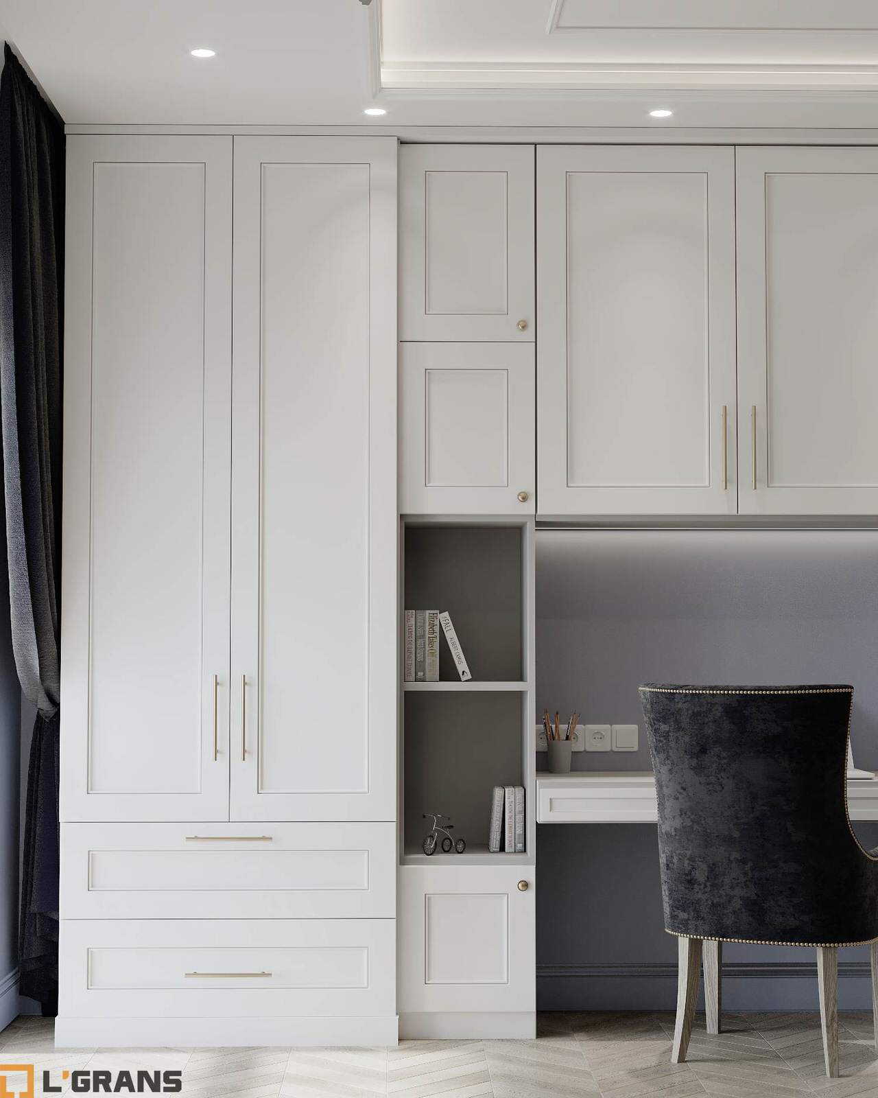 Дизайн проект интерьера 3к. квартиры в ЖК Культура