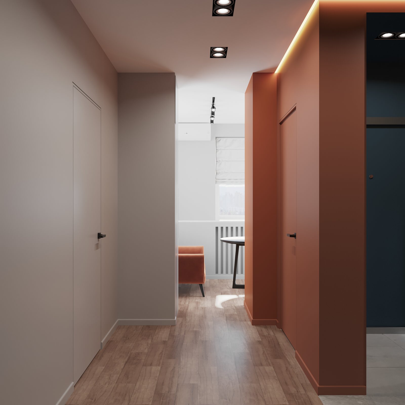 Дизайн однокомнатной квартиры под сдачу.