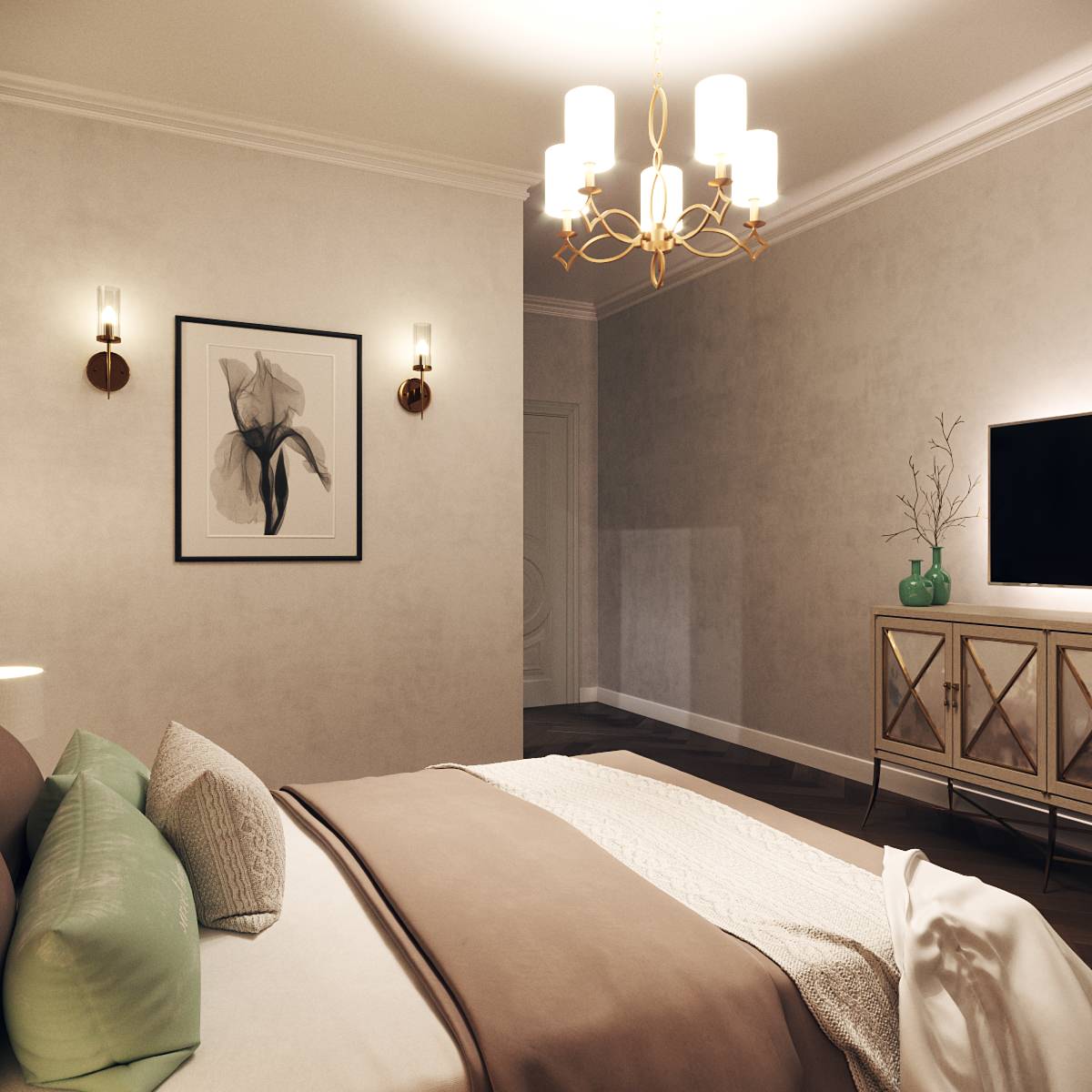 Дизайн интерьера двухкомнатной квартиры 73 м2